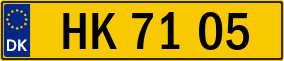 Trailer License Plate